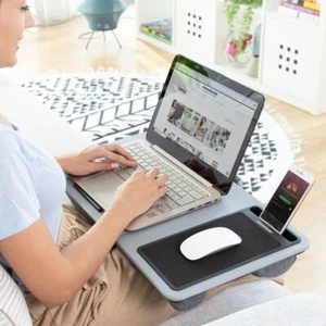 Laptop Tisch Deskion • Tragbarer Lapdesk • XL Kissen • Mauspad • Handyhalterung - Bild 1 von 12