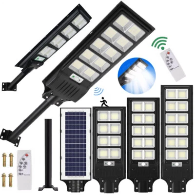 DENOTIP Farola LED Solar con Mando a Distancia Farola Exterior Aplique