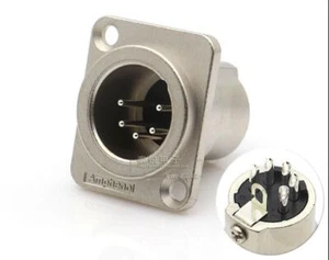 Amphenol XLR Male Socket AC5MDZ Balanced 5 Pins for Noise shielding - Picture 1 of 4