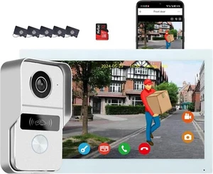 Honmidatek 2 wire Smart video doorbell intercom system phone home 10.1" BoxB - Picture 1 of 7