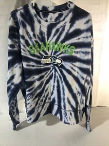 Seattle Seahawks NFL Tommy Hilfiger Women's Light Crewneck Sweatshirt XL - Picture 1 of 5