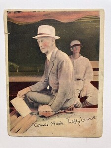 1936 R312 Connie Mack and Lefty Grove (rare  baseball card!)