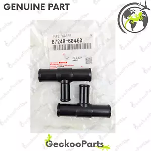 TOYOTA GENUINE OEM SIENNA LEXUS LX470 UZJ100 HEATER WATER OUTLET T-PIPE HOSE 2PC - Picture 1 of 16