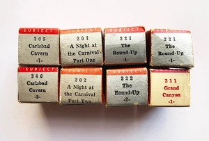 Vintage Tru-Vue View Master Film Strip Lot - 8 Reels 201 202 221 222 305 306 311 - Picture 1 of 3