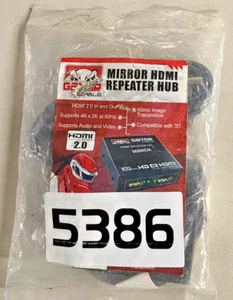 HDMI Repetidor Duplicador Espejo Amplificador Adaptador 4K 2.0 HDTV Monitor 1 En 2 Salidas - Imagen 1 de 5