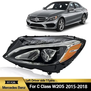 Faro proyector único LED completo para Mercedes Benz C300 2015-2018 conductor izquierdo - Imagen 1 de 15