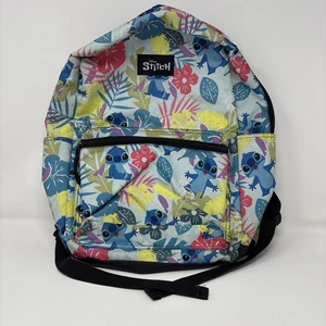 Disney Stitch Floral Backpack Lilo and Stitch Roughly 17” Back to School - Picture 1 of 13