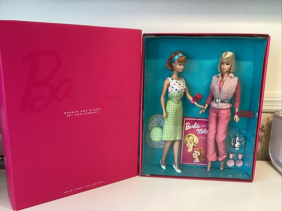 Barbie and Midge 50th Anniversary Giftset Gold Label 2012 Mattel NRFB Uta 284