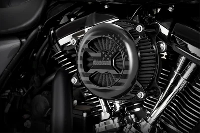 Vance & Hines Black VO2 America Air Filter Cleaner Kit 2017-2024 Harley Touring - Image 1 of 4