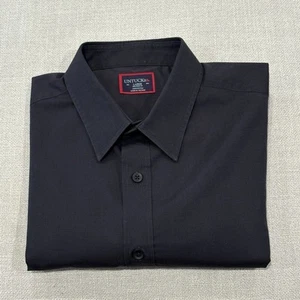 UNTUCKit Classic Coufran Shirt Men’s Large L Relaxed Black Button Short Sleeve - Picture 1 of 8
