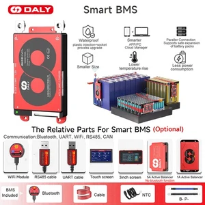 Daly Smart BMS BT/UART/WiFi/RS485 w/Balance for 16S 48V 100A LiFePo4 Akku Pack - Picture 1 of 27
