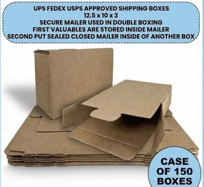 Caja de envío de correo de seguridad corrugada 150 piezas 10" x 3" x 12,5" Foto 1 de 4