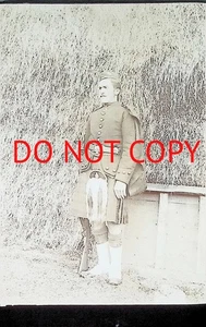 Highlander Soldier on Guard Cabinet Card Studio Photograph (660) - Foto 1 di 3