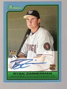 Ryan Zimmerman 2006 Bowman Blue #221 Auto 196/500 - Picture 1 of 2