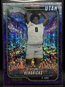 2024-25 Topps Chrome #31 Taylor Hendricks Purple Speckle Refractor #/299 - Picture 1 of 2