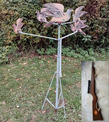 JEU de tir au pigeon  ancien authentique, 6 branches - Photo 1/4