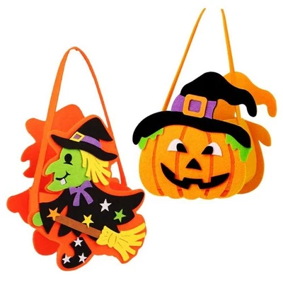 2 PIEZAS Pequeño Cubo de Truco o Trato, Cesta de Caramelos para Niños para Decoración de Halloween,  Foto 1 de 4