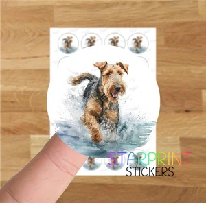 West Highland White Terrier Aufkleber/Umschlag Siegel, 24 runde Etiketten A4 Bogen - Bild 1 von 2