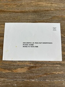 Postal de entrada al sorteo de pizza Ken Griffey Jr 1997 vintage - Imagen 1 de 2