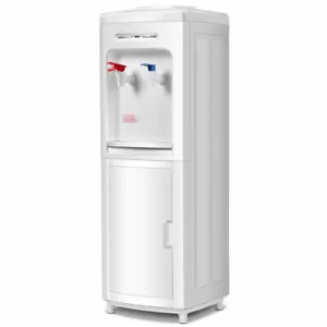 5 Gallon Top Loading Hot & Cold Water Dispenser Cooler w/ Storage Cabinet - Picture 1 of 6