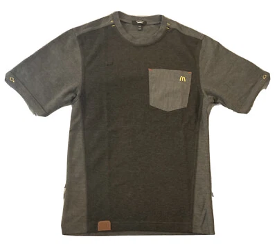 VTG McDONALDS TIMELESS ELEMENTS EMPLOYEE UNIFORM WORK T-SHIRT Gray XS Pocket - Image 1 of 4