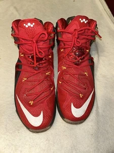 Nike Lebron XII 12 Elite Team Rojo Universitario 724559-618 Talla 11.5 - Imagen 1 de 10