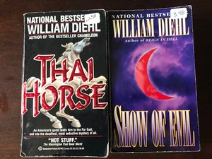 Lot of 2 William Diehl Thrillers Show of Evil, Thai Horse pb - Picture 1 of 5