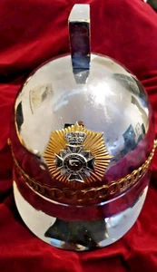 UNIQUE VINTAGE GREEK METROPOLITAN CITY TRAFFIC POLICE OFFICER METAL HELMET - Picture 1 of 7