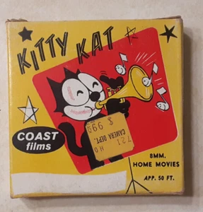 Kitty Kat 8mm Print Traveling in High Gear Coast Films K8 50 Ft. - Picture 1 of 8