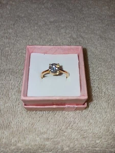 Size 5 Vermeil Yellow Gold Over Sterling Ring Made With Moissanite(1.0 TCW)(663 - Picture 1 of 12
