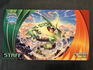 Pokemon 2015 National Championships Mega Rayquaza STAFF Playmat - Picture 1 of 2