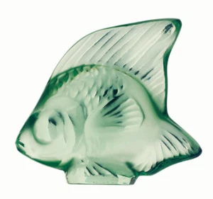 Lalique Crystal (Brand New) Fish Sculpture Colour : LIGHT GREEN DISC 3001100 - Picture 1 of 1
