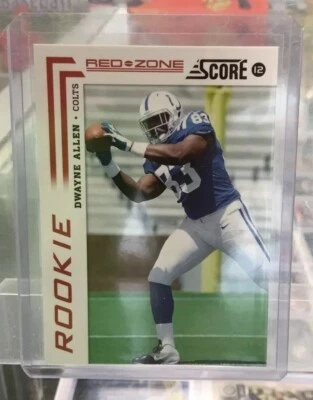 2012 Score DWAYNE ALLEN RED ZONE /20 Colts Rookie SSP - Image 1 of 4