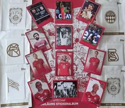 125 years FC Bayern Munich anniversary stickers by Topps to choose from