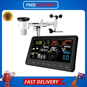 ECOWITT WS2910 Wi-Fi Weather Station Color Display with Wireless Outdoor Solar P - Picture 1 of 8