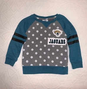 Jacksonville Jaguars NFL TEAM APPAREL GIRLS Toddler Size 4 Sweatshirt  - Picture 1 of 2