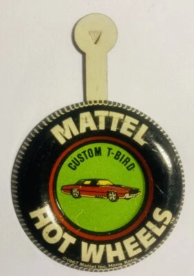 Hot Wheels Redline : Custom T-Bird - Tin Badge : Original Vintage (ref19) - Image 1 of 2