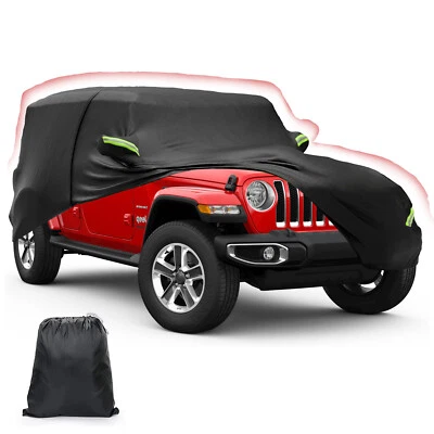 Car Cover Outdoor Waterproof UV Proof Resistant Protection For Jeep Wrangler New Foto 1 de 4