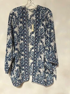 New woman plus size Max studio London open front Kimono top size 2X floral - Picture 1 of 4
