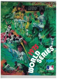 1975 World Series Baseball Scorecard Program Boston Red Sox Cincinnati Reds - Picture 1 of 11