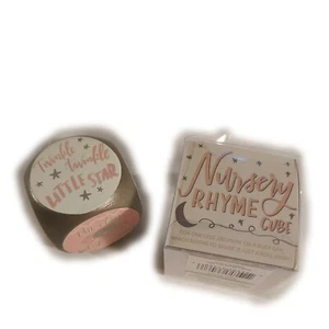 Nursery Rhyme Suggestion Block Pink Teach Your Baby Fun Play Primitives By Kathy - Picture 1 of 12