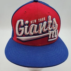 Cappello New York Giants New Era 9FIFTY NFL Snapback Logo 3D Rosso Blu Let's Go Adj - Foto 1 di 10