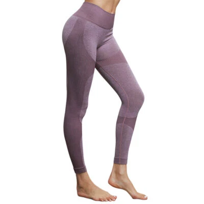 Pantalones de yoga para mujer cintura alta control abdomen adelgazante botín levantamiento de glúteos leggings Foto 1 de 4