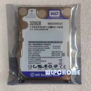 Original WD 320GB WD3200BEVE 5400RPM PATA/IDE/EIDE 2.5" Laptop HDD Hard Drive