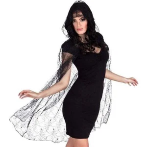 Boland Spider Web Cape Adult Halloween Fancy Dress - Picture 1 of 1