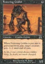 4x Japanese Festering Goblin ~ Near Mint Onslaught Foreign MTG Magic x4 4 Ultima