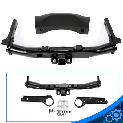 For 2014-2019 Dodge Durango Rear Bumper Trailer Hitch w/ Cover Bezel #82214135AB - Imagem 1 de 4