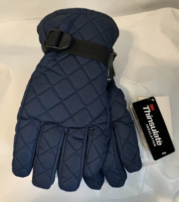 Guante de esquí N'Ice Caps para niños Thinsulate, azul marino, 8-9 años Foto 1 de 4