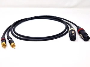 Pares de cables estéreo RCA Phono a 3 pines XLR Van Damme grado profesional OFC - Imagen 1 de 24