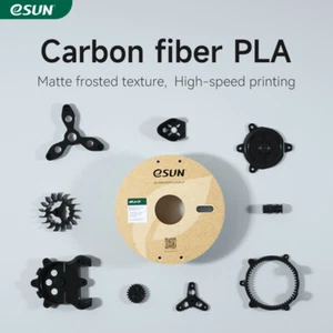 eSUN [€20 OFF für 3 Rollen] 3D-Drucker PLA-CF Carbon Fiber Filament 1.75 mm 1KG - Afbeelding 1 van 13